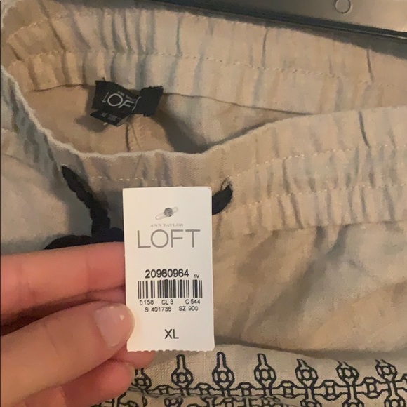 NWT Patterned Loft Drawstring Shorts - Picture 3 of 5